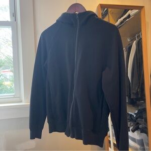 Uniqlo Men's Black Zip-Up Hoodie